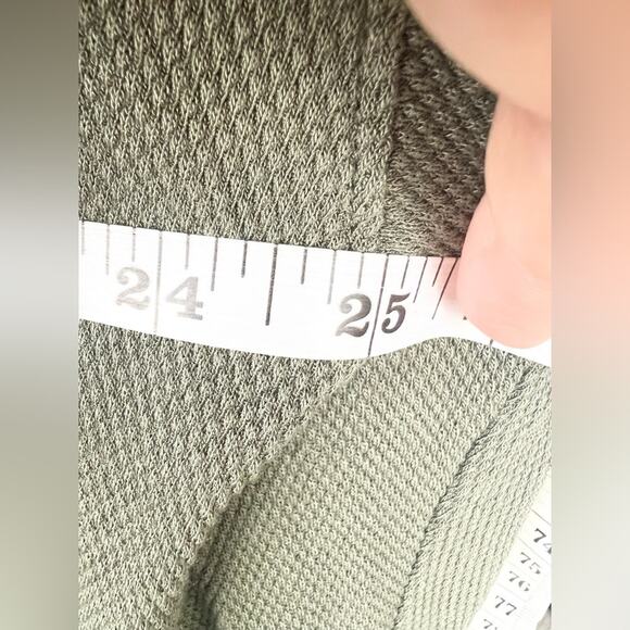 Rachel pally olive green oversized dress fall drop shoulder knee length modest - Picture 8 of 8